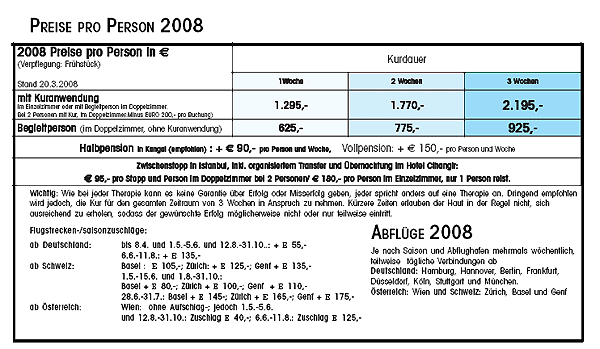 Preisliste